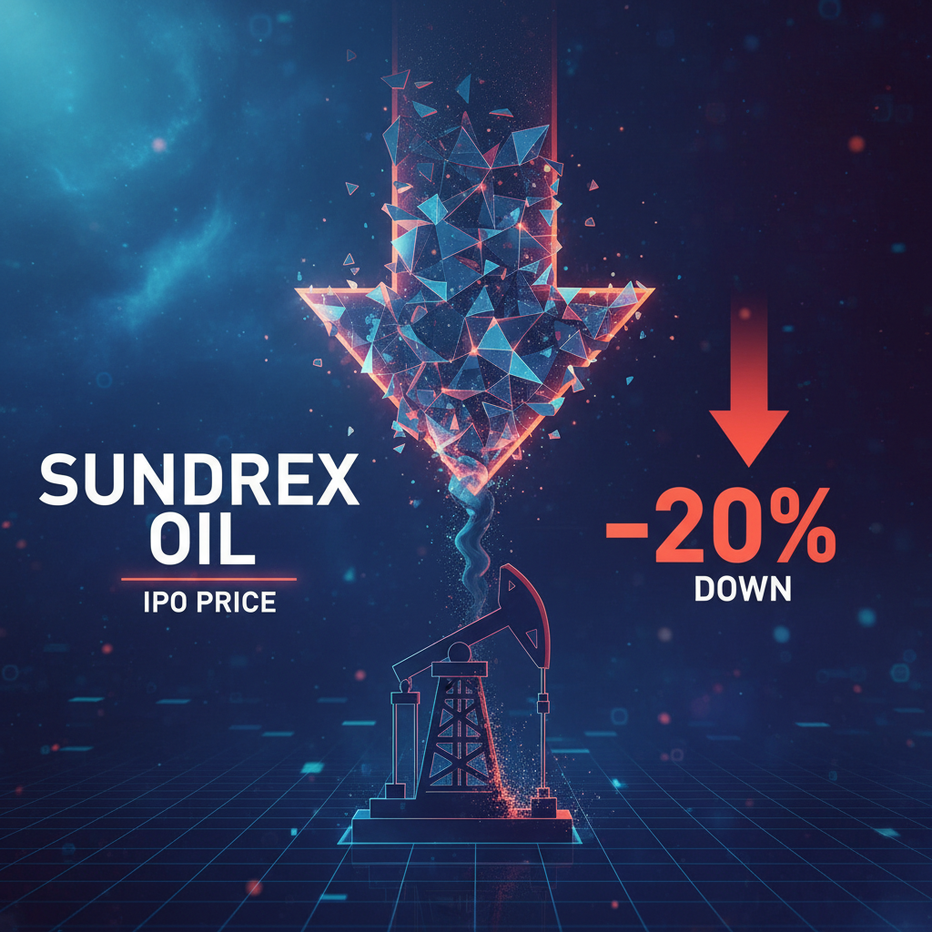 Sundrex Oil shares open 20% down from IPO price.